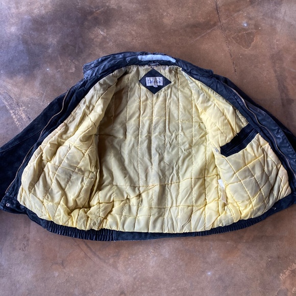 VTG 80s Distressed Trashed Cropped Suede Leather Jacket - Picture 8 of 10